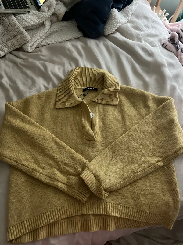 Collared sweater Yellow - Image 3