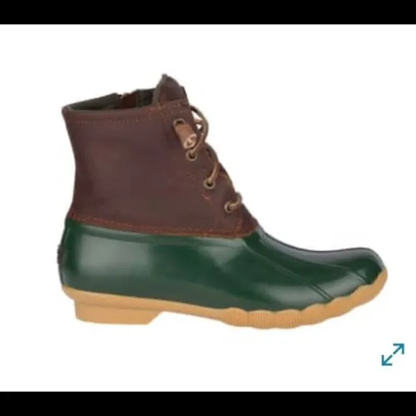 Sperry saltwater tan/green boots‎ - Image 3