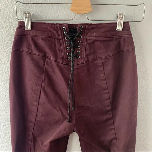 Purple Free People Super Flare Jeans - Image 7