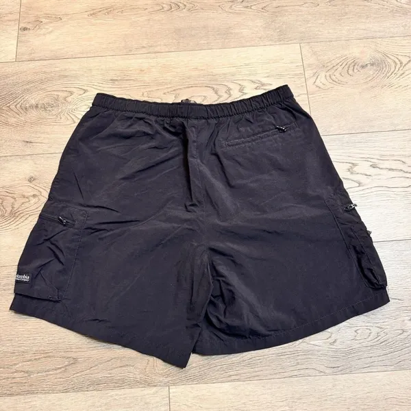 Columbia‎ Women's Black Belted Mid-rise Size Small S Nylon Zip Cargo Shorts - Image 2