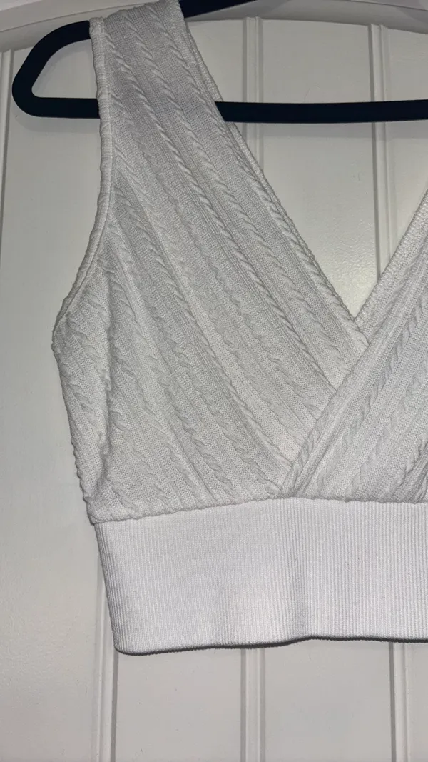 White Knit Tank - Image 2