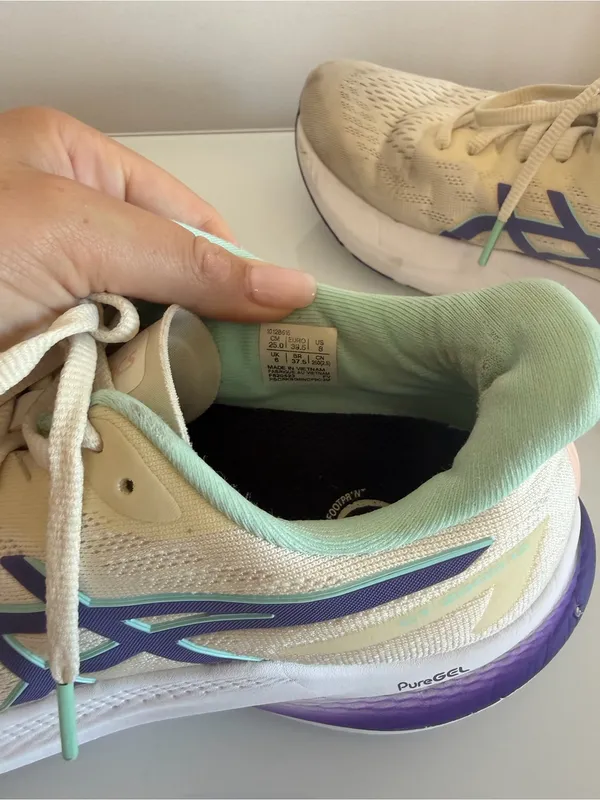 Asics GT-2000 V12 White and Purple Sneakers - Image 8