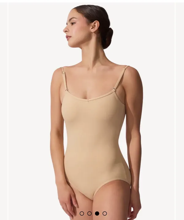Capezio TEAM BASICS CAMISOLE LEOTARD W/ ADJUSTABLE STRAPS nud S - Image 3