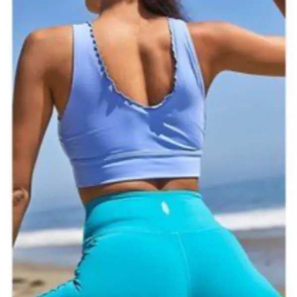 Free People Hearts Aflutter HR leggings in waves waters sz medium - Image 4