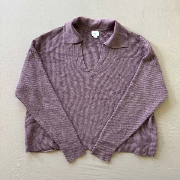 A New Day. Johnny Collar Polo Sweater - Image 4