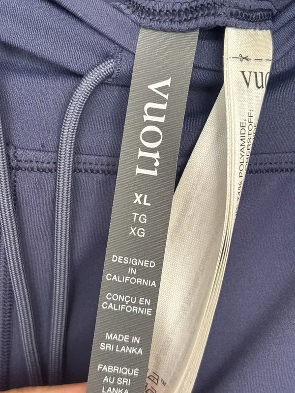 Vuori Daily Form Legging Blue Coast Sz XL 7/8 Length New with Tags - Image 3