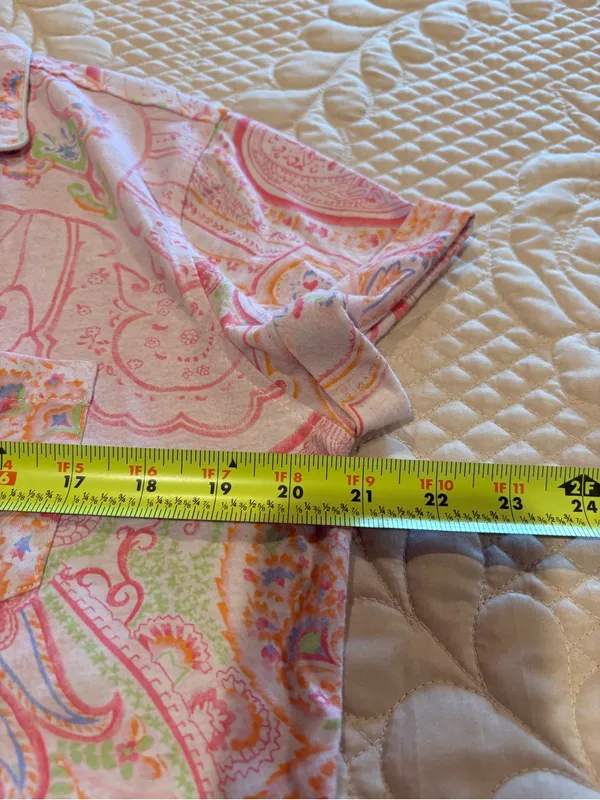 Lauren by Ralph Lauren Pink Paisley Pajama Set women’s size M - Image 8