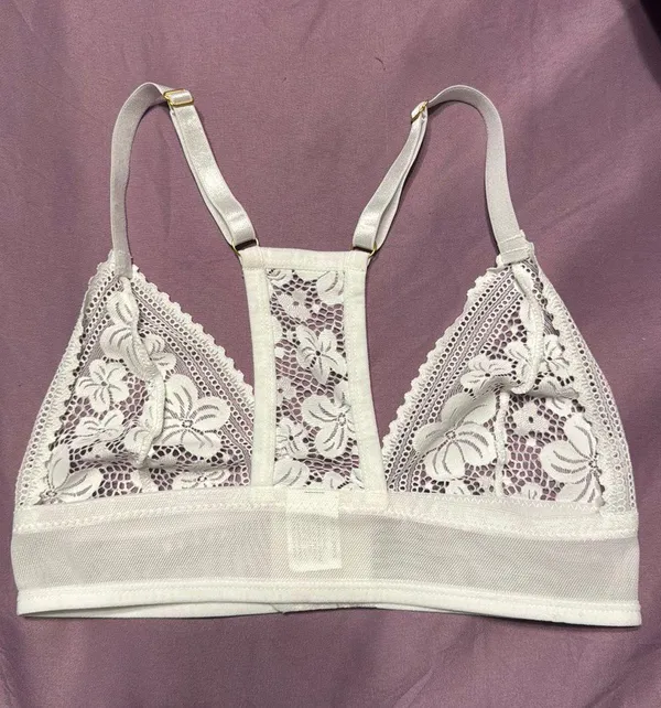 While Lace Bralette White - Image 2