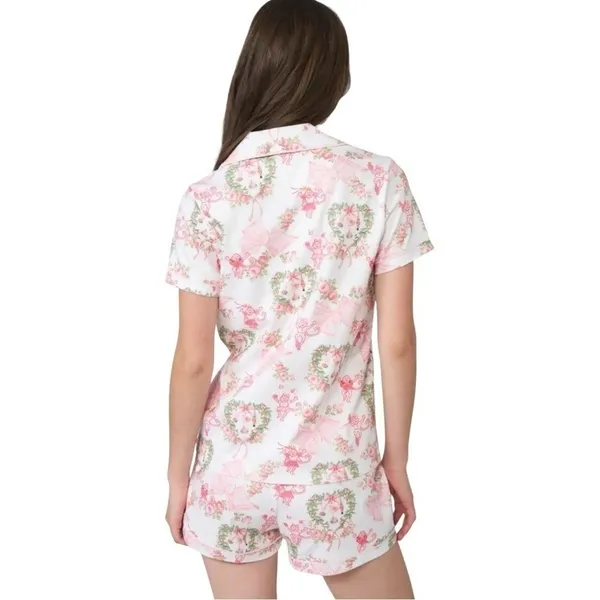 NEW Roller Rabbit Love Shack Fancy Monkey Beaux‎ Pajamas Set XL RARE NWT - Image 4