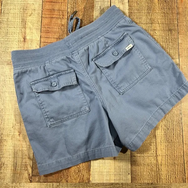 Orvis Small Blue Cotton Lyocell Drawstring Elastic Waist Cargo Shorts Small - Image 6