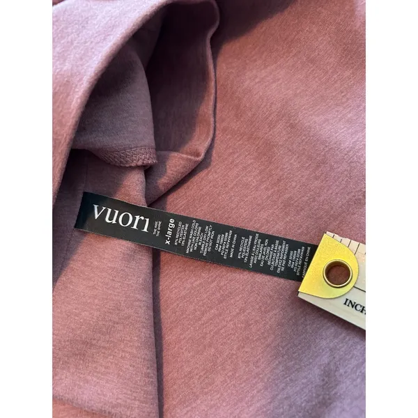 Vuori Performance Leggings Womens XL Terracotta Pink High Rise 7/8 Zip Pocket - Image 6