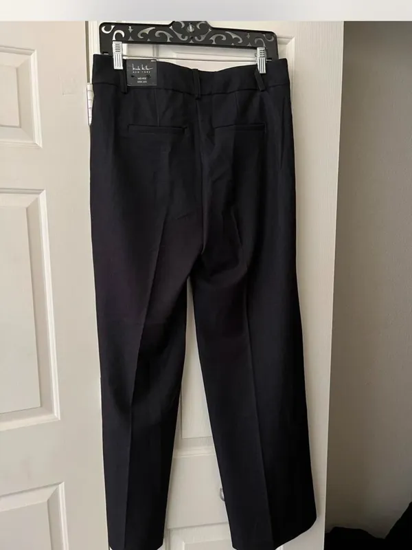 Nicole Miller Black Wide-Leg Trousers - Image 2