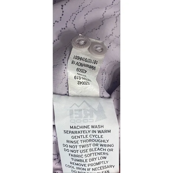 REI Co-op Sahara Shirt Small UPF Fishing Hiking Lilac Topographic Print Gorpcore - Image 11