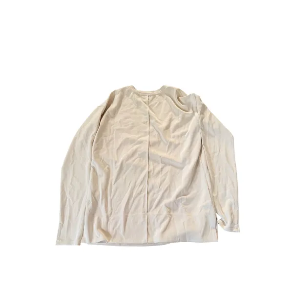 Athleta‎ Seasoft V-Neck Sweatshirt Womens Small Cream Off White NWT - Image 2