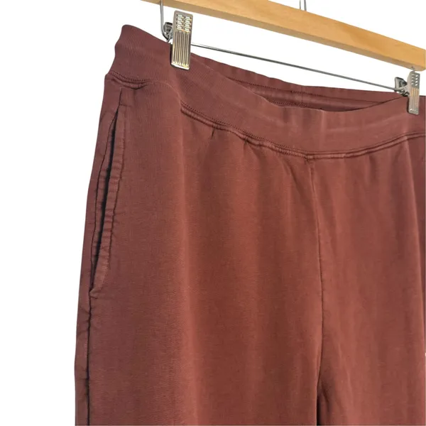 Anine Bing Sport Dark Cherry Tyler Split Hem Athleisure Sweat Joggers XS - Image 5