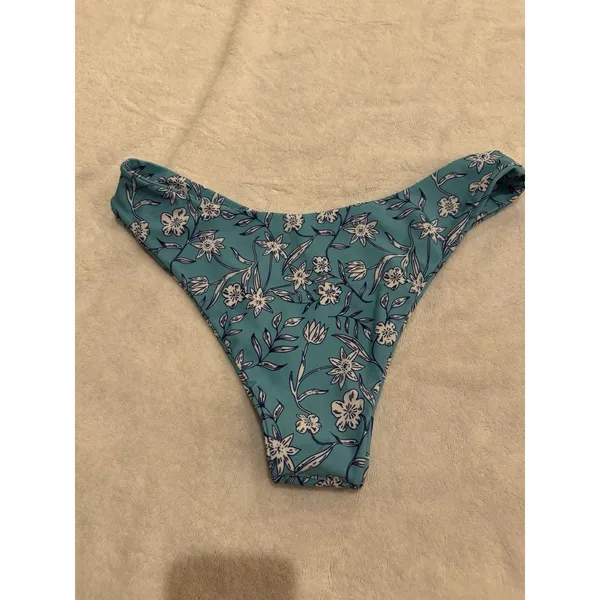 Zaful bikini Size 6 White/Teal bathing suit Summer/Bikini - Image 4