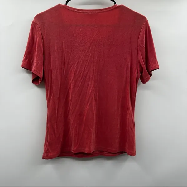 Double D Ranch Coral Pink Short Sleeve Basic Tee Shirt Size XS‎ - Image 4