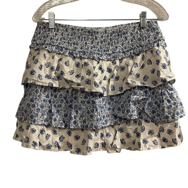 Crystal Sky‎ Women's Floral Two-Piece Set Blue Off-Shoulder L - Image 3