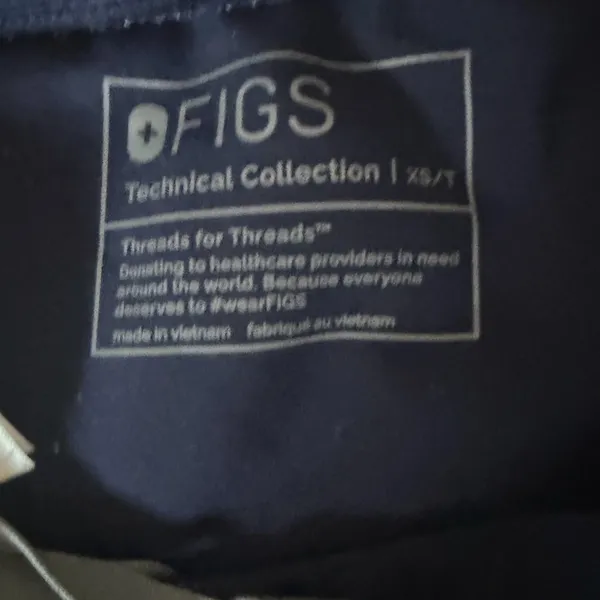 FIGS Zamora Navy cargo jogger scrub pants size XS/T. - Image 5