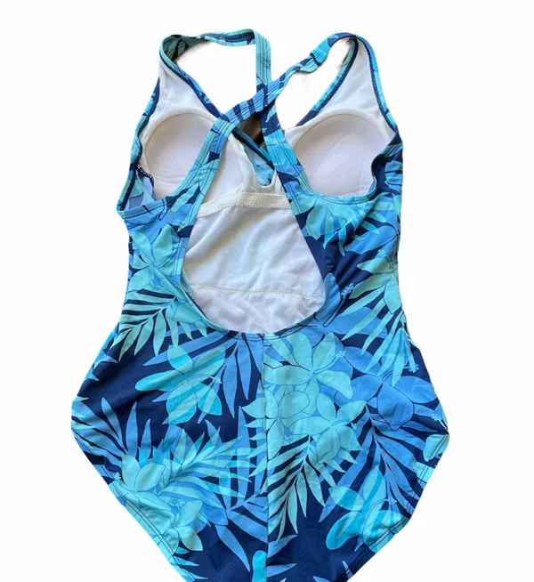 Speedo Floral Cross Over Swimsuit - Image 2