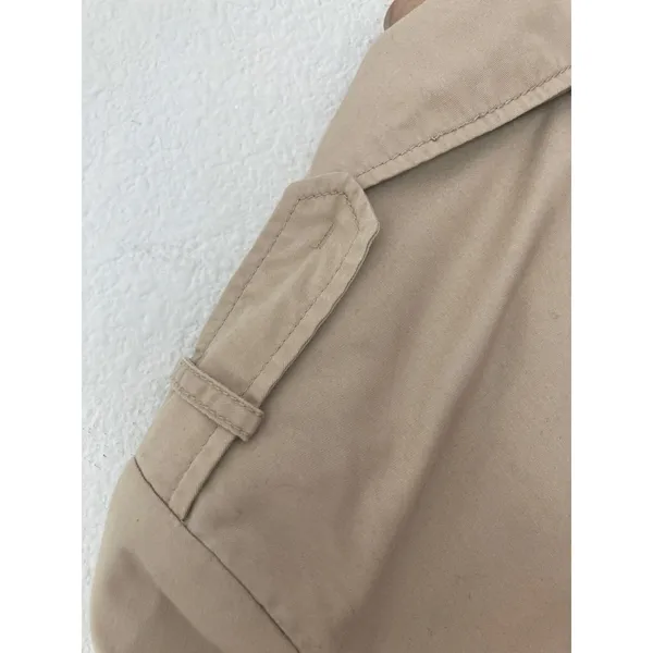 Stradivarius Beige Timeless Utility Minimalist Luxury Layering Trenchcoat Jacket - Image 10