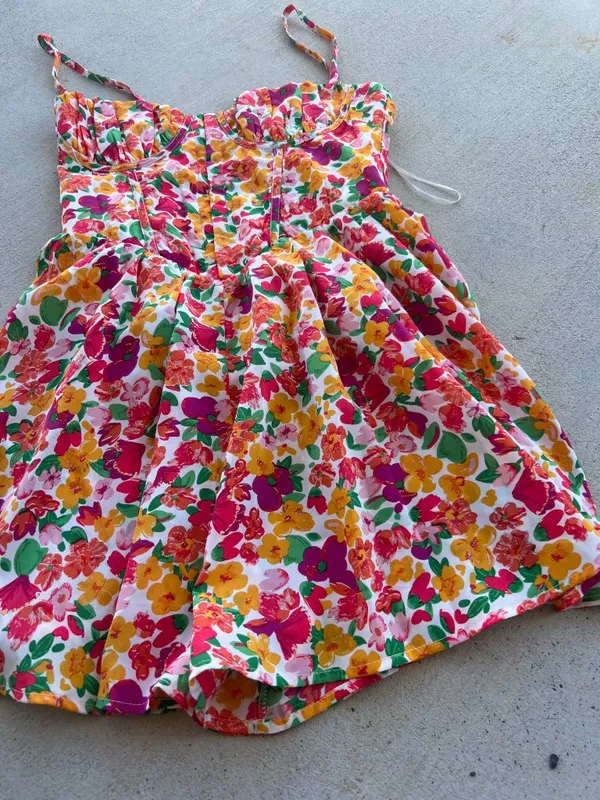 Hello Molly Daily Glam Romper‎ Floral Dress Like Women's 4 Summer - Image 8