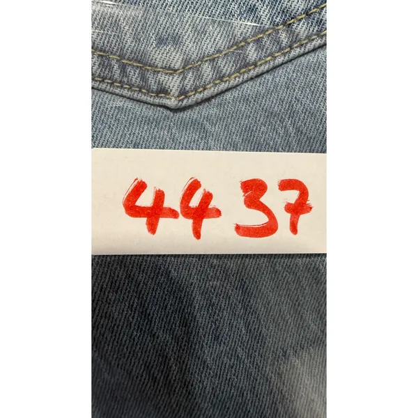 Gap 1969 Relaxed Straight Mid Rise Light Wash Blue Denim Jeans 29 8R 4437 - Image 7