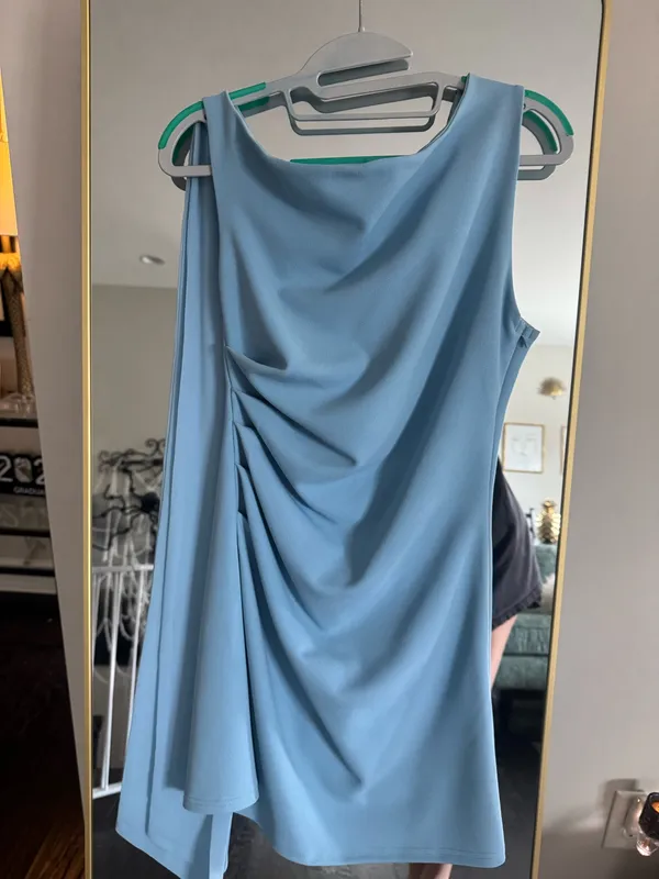 Light Blue Vestique Dress - Image 3