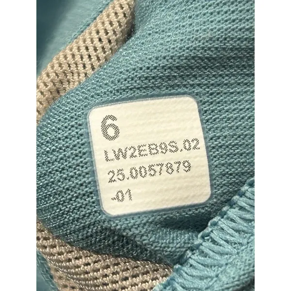 Lululemon Energy Bra Womens 6 Long Line Blue Strappy Athletic Padded W2EB9S - Image 6
