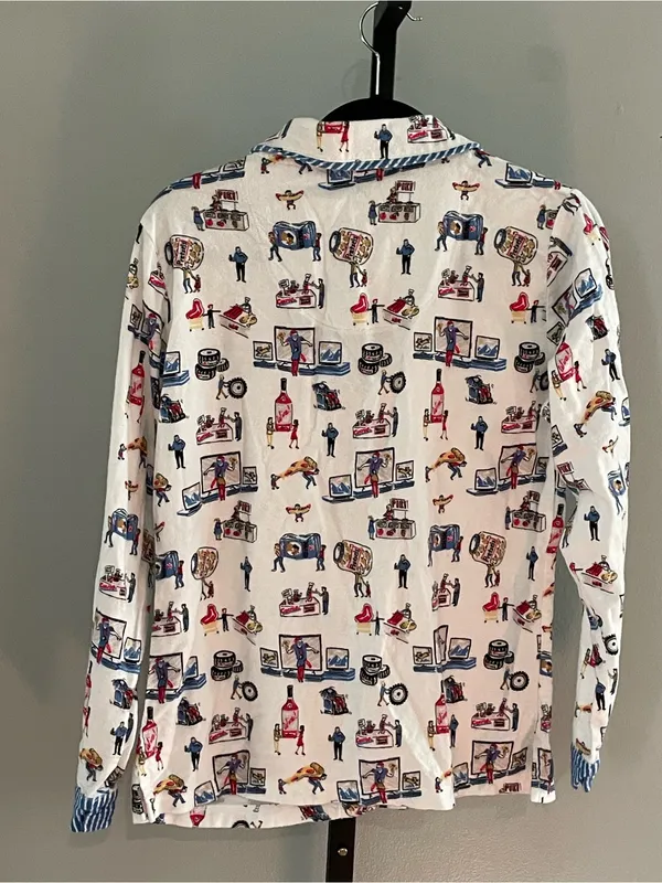Munki Munki Costco Print Pajama Top Size Small - Image 5