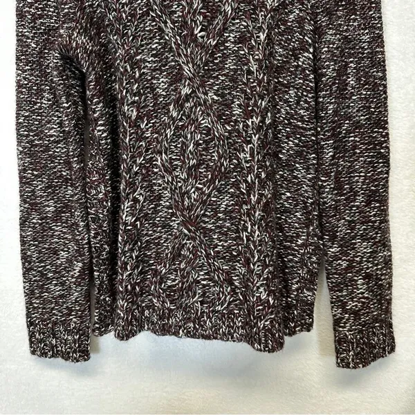 Madewell Firelight Wool Alpaca Blend Cable Knit Long‎ Sleeve Pullover Sweater S - Image 3