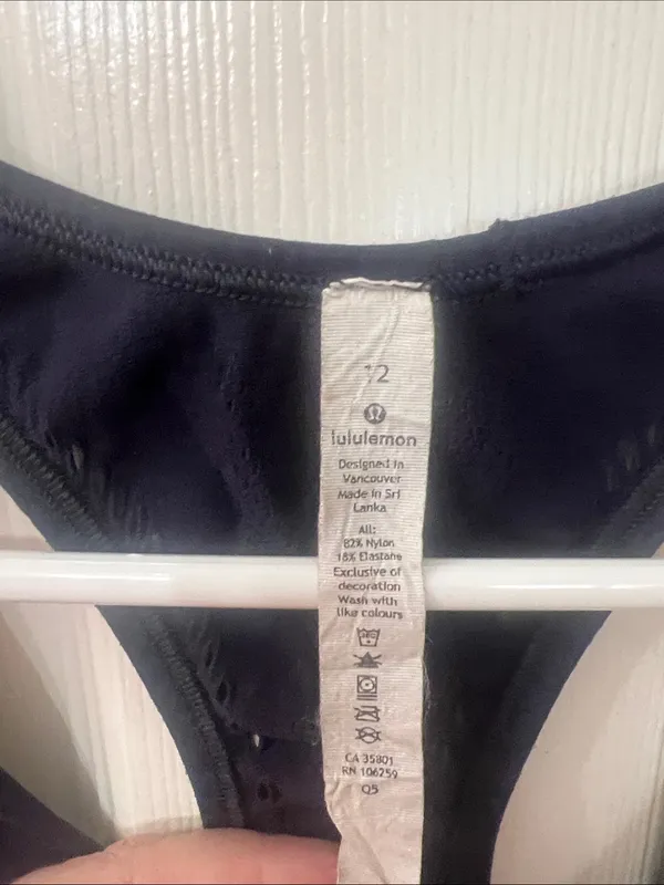 lululemon athletica Navy V-Neck Racerback Sports Bra - Image 2