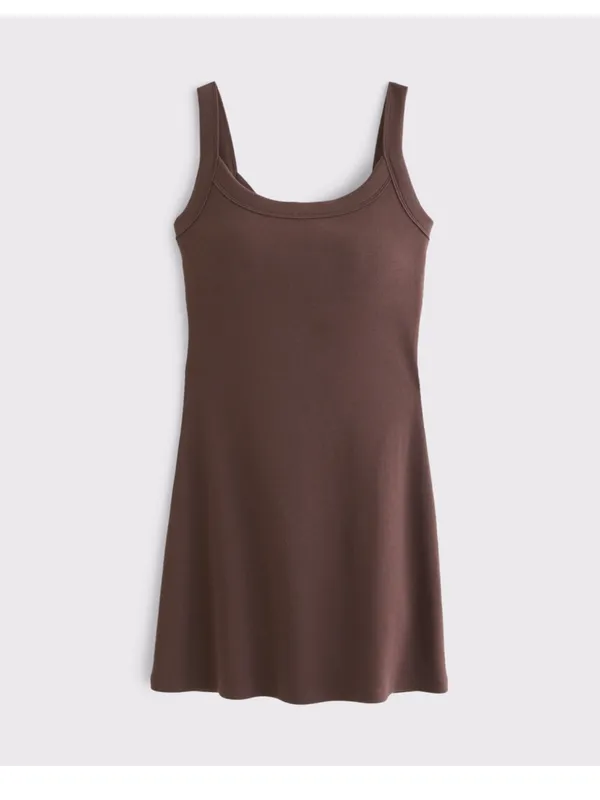 Abercrombie Bra-Free essential 90s ribbed mini dress, Medium NWT - Image 13