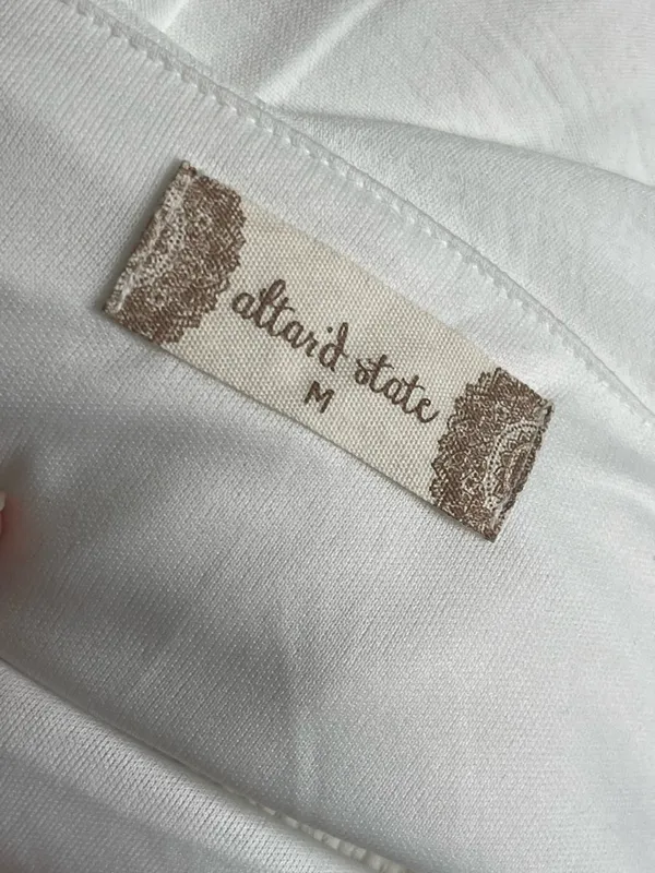ALTAR'D STATE | White Square Neck Long-Sleeve Mini Dress Sz M - Image 9
