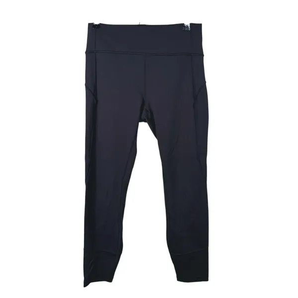 Lululemon In Movement Leggings 25" Everlux Size 10 Black Yoga Workout Gym Active - Image 3