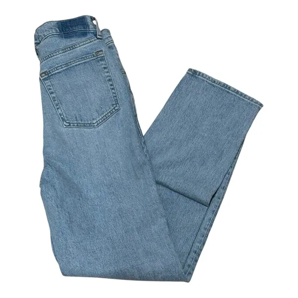 Abercrombie & Fitch The Dad High Rise‎ Jeans Womens 28/6 Light Wash Like New - Image 3