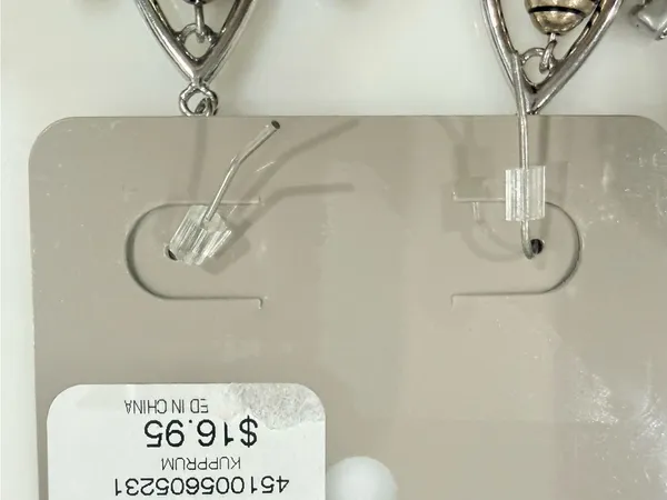 2 pair lot Chaps Blue Hoop Earrings Chico's Silver western boho elegant gift set - Image 3