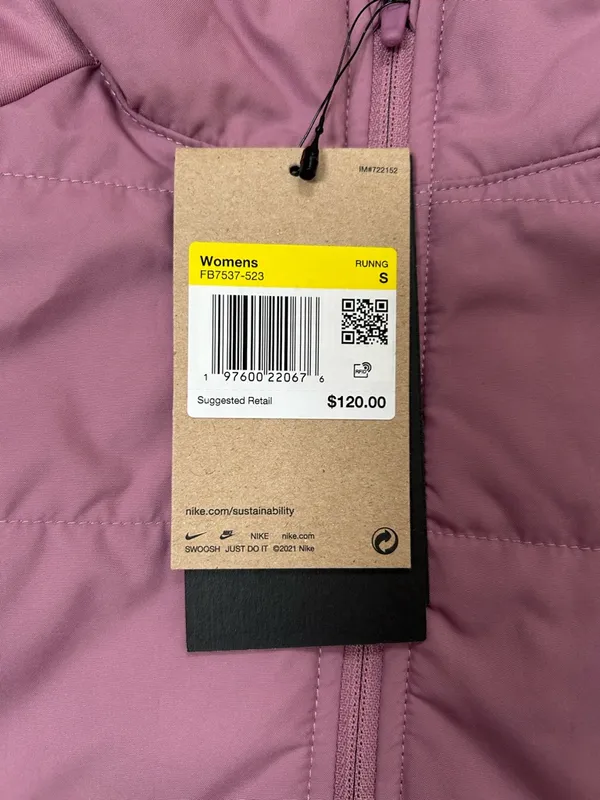 Nike Women's Nike Therma-FIT Swift Vest in Mauve/Dusty Pink Size Small NWT - Image 6