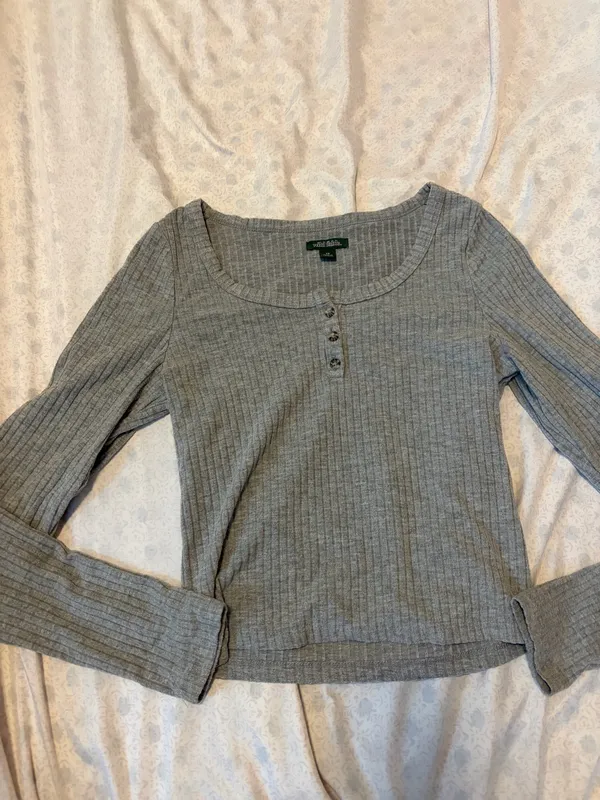 wild fable long sleeve ribbed shirt - Image 4