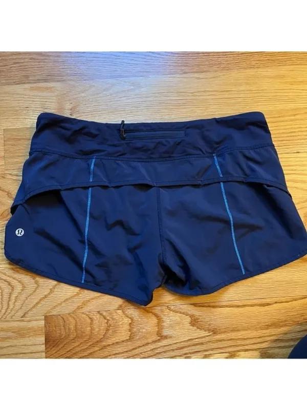 Lululemon navy blue running shorts size 8 - Image 2
