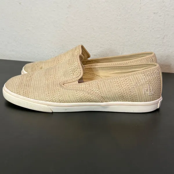 Ralph Lauren Womens Slip on Sneakers Size 7.5 RL Logo Preppy Nautical Minimalist - Image 7