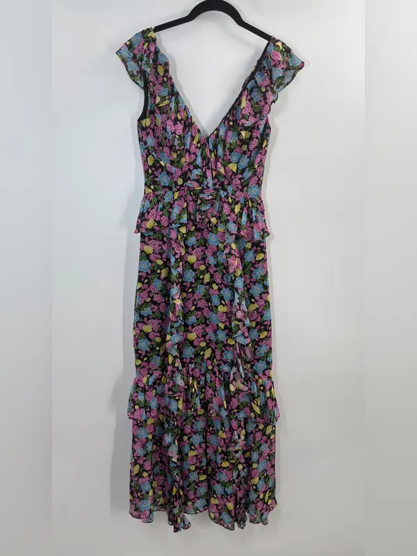 AMUR Evita Floral Ruffle Maxi - Image 10