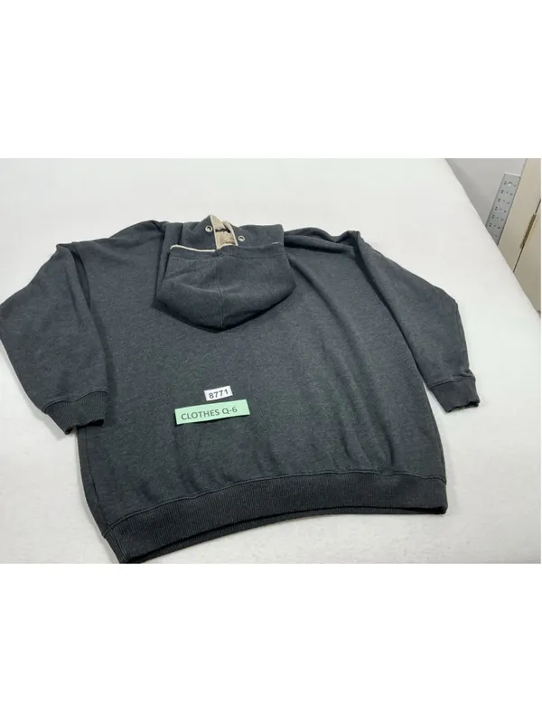 Womans Aerie Pullover Hoodie Long Sleeve Medium Charcoal Lined Hood - Image 2