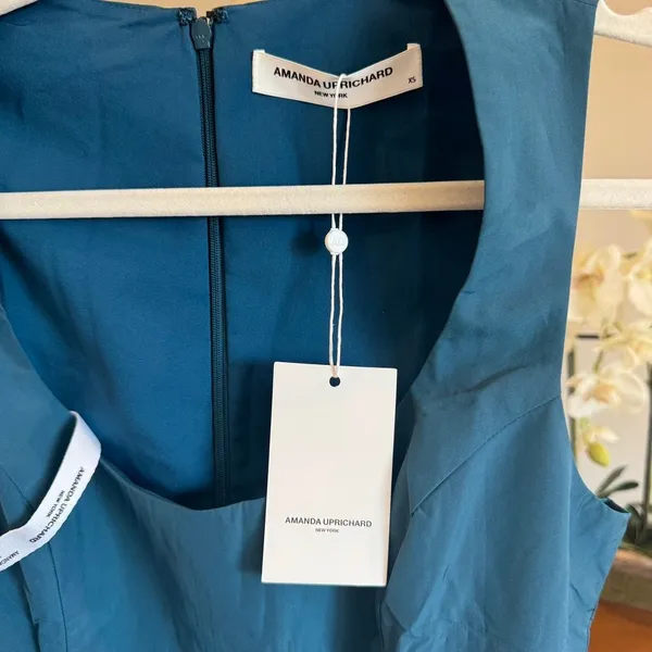 Amanda Uprichard Caspian Dress Rhapsody Blue NWT XS Midi - Image 3
