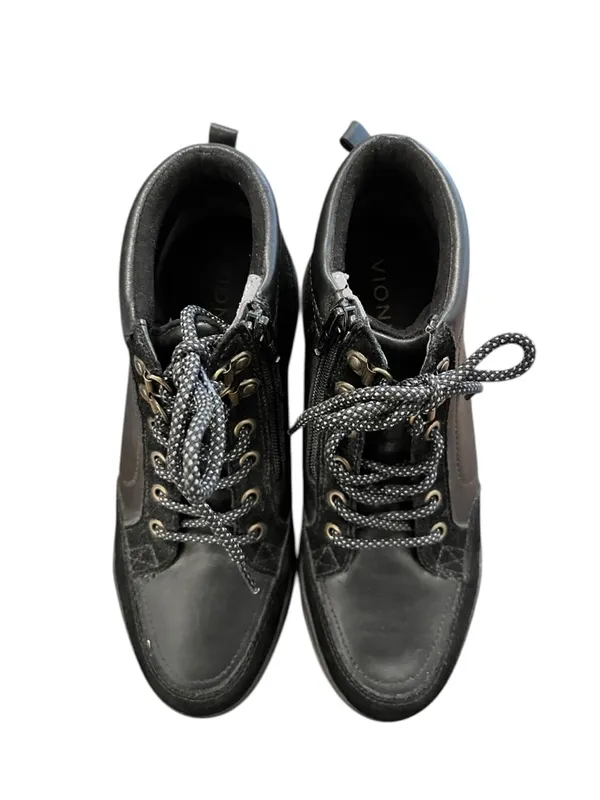 Vionic Women’s Whitley Black Leather Water Repellent Ankle‎ Sneaker Boots Size 7 - Image 5