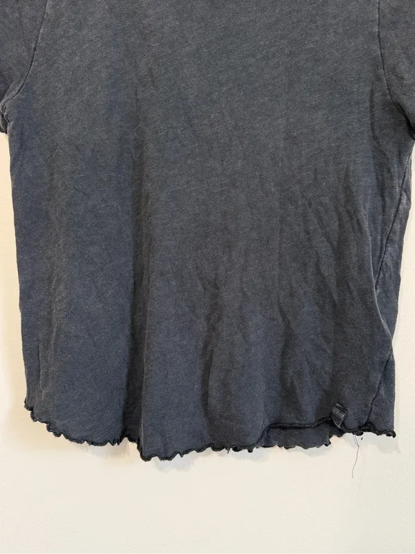 Free People We The Free Be My Baby Tee Size Large 100% Cotton Raw Hem - Image 7