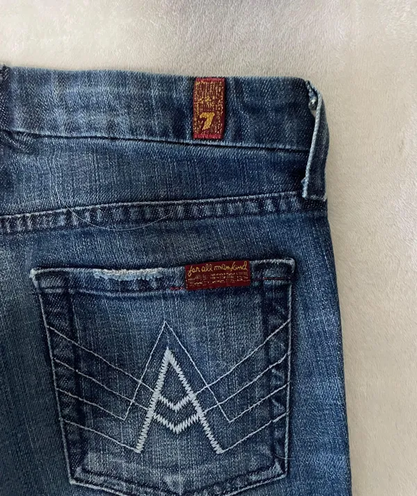 7 For All Mankind Flare Leg Jeans - Image 5