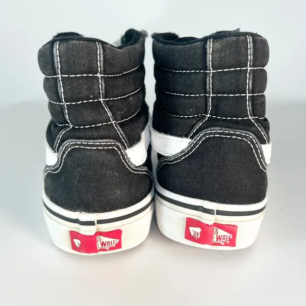 Vans Old Skool Canvas Suede Hi Top Skate Sneakers Shoes Black 507698 Women 7.5 - Image 5