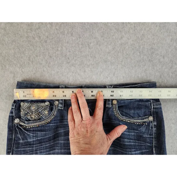 GRACE IN LA Jeans Women's Size 5 Bling Pockets 28 x 28 ish Medium Wash Soft!‎ - Image 12