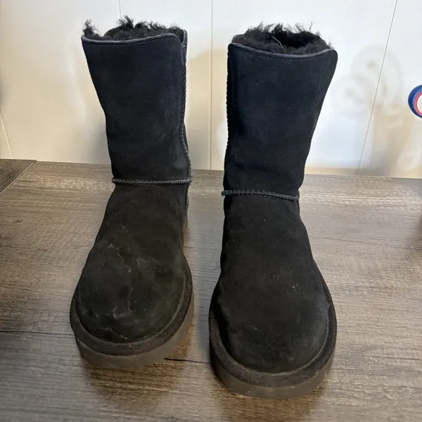 Women's UGG Size 7 Marciela II Water Resistant Boots‎ Suede Buckles - Image 2